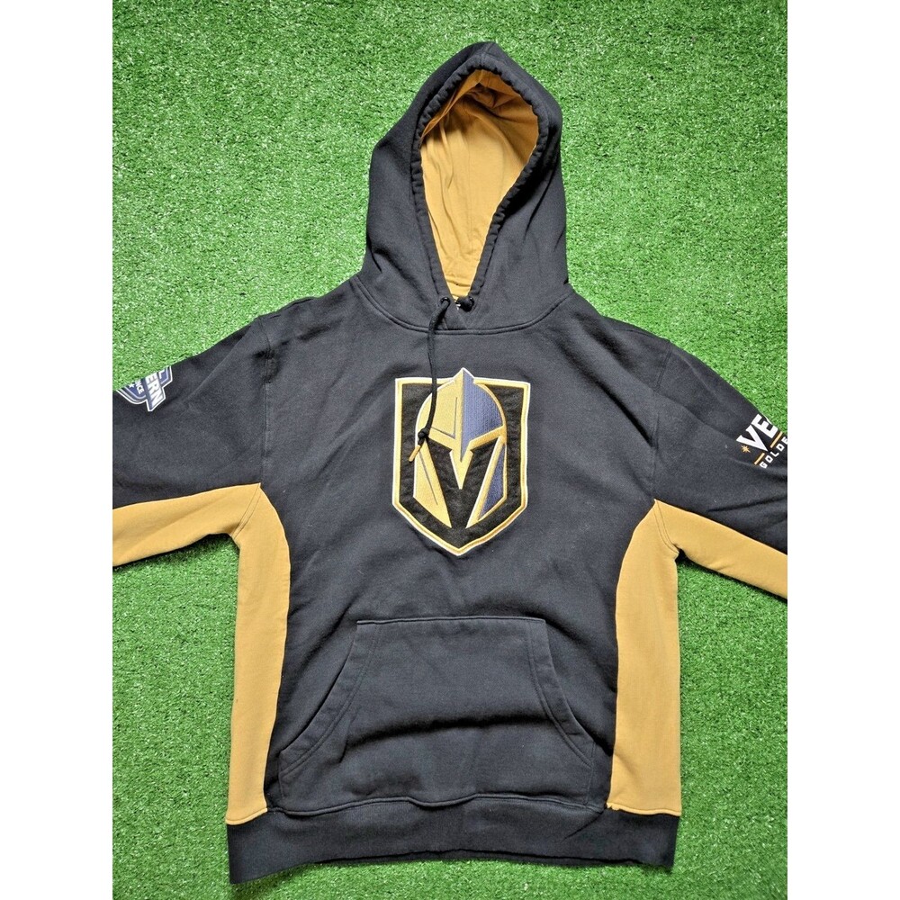 Vegas Golden Knights Mitchell & Ness Hoodie Black Gold - Men's Medium - NHL